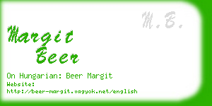 margit beer business card